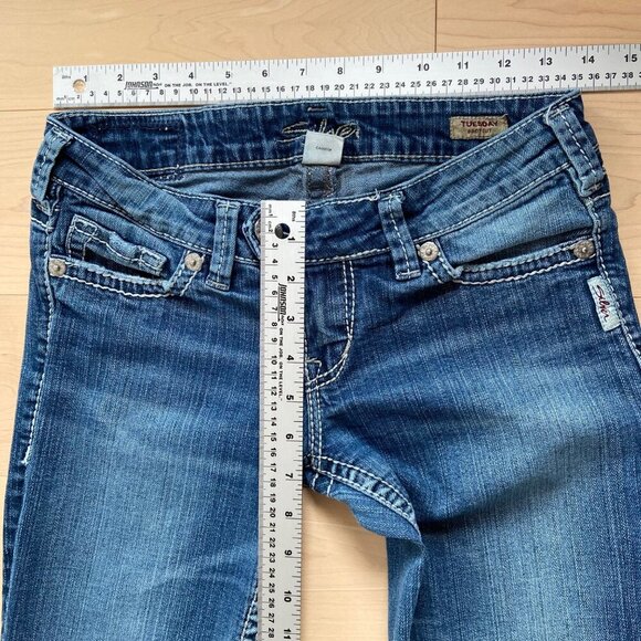 Silver Jeans Womens Tuesday Bootcut blue Denim Jeans Size 26 stretchy Cotton - Picture 14 of 16